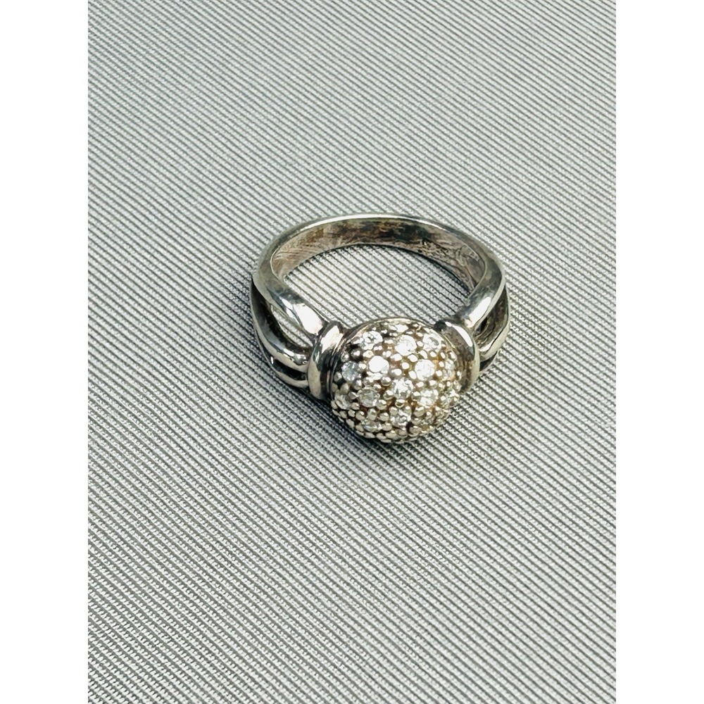 Sterling Silver Size 6.5 Marcasite Style Ring‎ .925